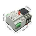 thumbnail image 3 of Compact Automatic Transfer Switch Electrical Selector Switches Dual Power Switch Solar Power Rail Type Household Power Transfer Switch, 3 of 7