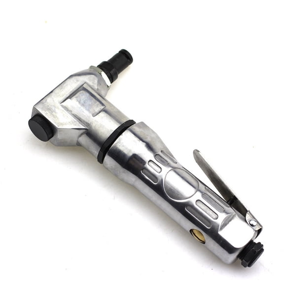 Pneumatic Air Nibbler Sheet Metal Cutter Shears – 3500RPM 6CFM 1/4" Air Inlet, Chrome-Plated Handheld Metal Cutting Tool for Automotive, Fabrication, and Industrial Use