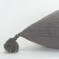 thumbnail image 4 of Rizzy Pillow Knife Edged Woven Pillow Grey 17"x17"x9", 4 of 6