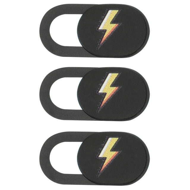 Housses de Protection pour Webcam Jaune ABS 3 Pcs 0.71x0.39x0.03 Po