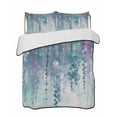 thumbnail image 2 of Green Botanical Twin XL Size Down Alternative Comforter,Lightweight Comforter Quilt Bedding Set with Pillow Shams Watercolor Spring Floral Oil Painting Elegant Bed Comforter Duvet Insert 68"x98", 2 of 7