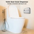 thumbnail image 5 of Toilet Seat Cover Dispenser, Commercial Wall Mount Half Fold Toilet Seat Cover Dispenser, 250 Single Toilet Seat Cover Dispenser for Home Office Buildings Hospital, 5 of 5