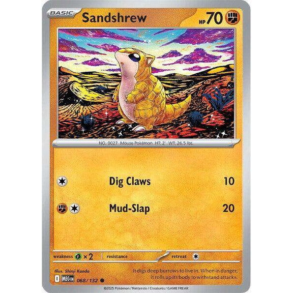 Pokemon ME01: Mega Evolution Common Sandshrew #68
