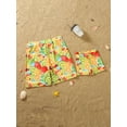 thumbnail image 3 of Aojekbee Family Matching Swimsuits Yellow Camisole and Fruit Print Thong Bikini Set Dad Son Trunks, 3 of 4