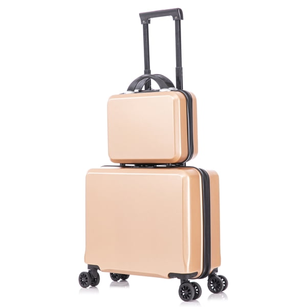 2 Pieces Luggage Sets Carry on Hard Shell Suitcase Set with