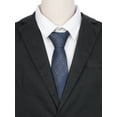 thumbnail image 4 of Corbatas formales de textura a rayas para hombres INSPIRE CHIC en color contrastante, azul marino, azul oscuro, 4 of 4