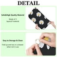 thumbnail image 6 of Kitchen Counter Dish Drying Mat with Daisy Theme Foldable Microfiber Pad Spring Floral Absorbent Rack Drainer 16x18 Inch, 6 of 7