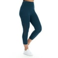 thumbnail image 2 of BSP Women's Active Capri Leggings with Sheer Mesh Panel & Hidden Pocket, 2 of 4