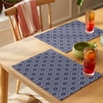 thumbnail image 4 of Abstract Modern Placemats Set of 6, Art Geometric Square Non-Slip Place Mats Washable Table Mats for Kitchen Dining Table Decorations Indoor/Outdoor, 4 of 9