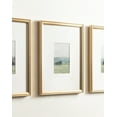 thumbnail image 4 of Kate and Laurel Adlynn Decorative Rectangle Watercolor Framed Art Set of 3, 11 x 14 matted to 5 x 7, Gold, Vintage Three-Piece Framed Wall Art for Gallery Wall Frame Set in Living Room Wall Decor, 4 of 9