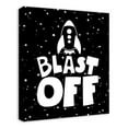 thumbnail image 2 of Creative Products Blast Off Black and White 20x24 Canvas Wall Art, 2 of 5