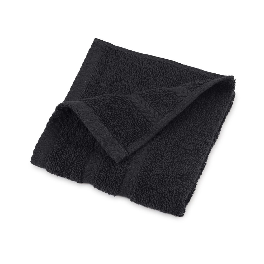 Martex Egyptian Cotton Luxury Washcloth, Jet Black, 13"x13" Walmart