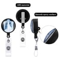 thumbnail image 4 of EeaseCA 3Pcs Radiology Skeleton Skull Pattern Badge Reel Holder Retractable ID Card Key Holder, 4 of 5
