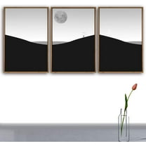 IDEA4WALL 3 Piece Framed Canvas Wall Art for Living Room, Bedroom Nordic Simple Style Canvas Prints for Modern Home Decoration Ready to Hang