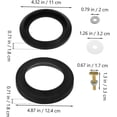 thumbnail image 2 of PinesC 1 Set RV Toilet Rubber Gasket Replacement Kit for RV Toilets Sealing Supplies for Trailer Toilets Durable Flushing Seal Gasket for Efficient Waste Management, 2 of 5