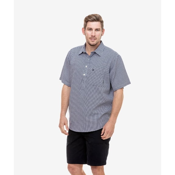 Swanndri Paihia Shirt Navy/White Check 2XL Navy