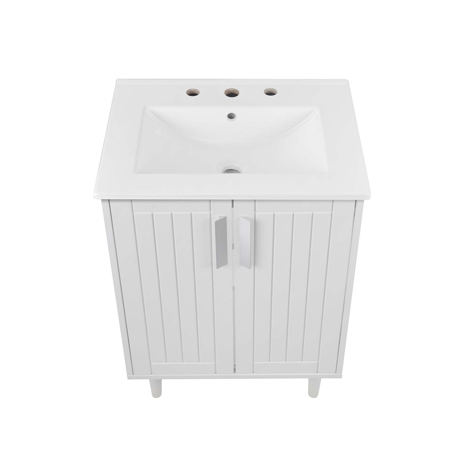Modway Augusta 24" Bathroom Vanity in White White
