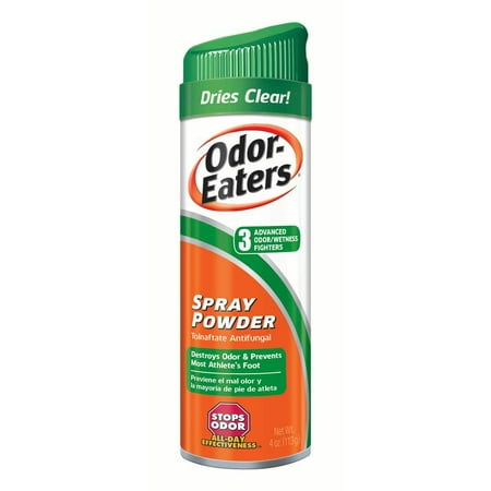Odor-Eaters Deodorant Foot Spray, Eliminates Odor, Anti-fungal, 4 oz.