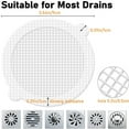 thumbnail image 3 of Aijlhda - Colador de malla desechable para desagüe de ducha, adhesivos de malla de 3,5 pulgadas, protectores de desagüe para ducha, baño, bañera, lavabo, desagüe de suelo, balcón, para atrapar el pelo, 3 of 4
