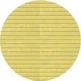 thumbnail image 1 of Ahgly Company Tapis Rond Lavable en Machine Intérieur Transitionnel Jaune, 5 Pieds Rond, 1 of 7