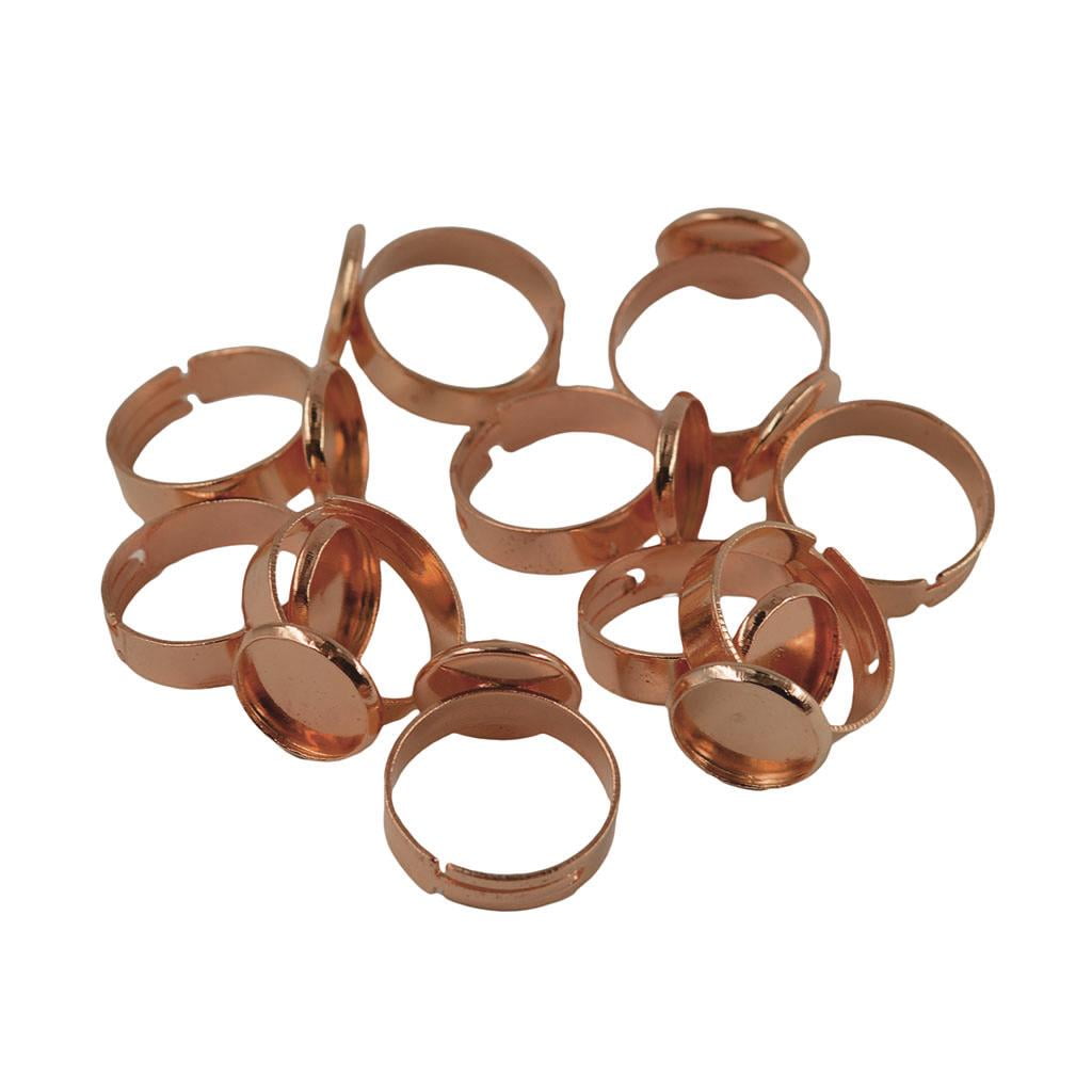 10pcs Ring Pad Bases 12mm Cabochons diy Ring Making Jewelry Making Crafts 