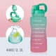 thumbnail image 5 of Botella de agua de 2,2 l con pajita: marcador de tiempo motivacional, a prueba de fugas y sin BPA. A, 5 of 8
