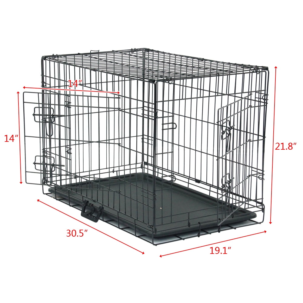 LB Dog Wire Dog Crate with Tray, Small, 30"L LB Dog Wire Dog Crate with Tray, Small, 30"L