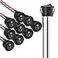 thumbnail image 3 of APIELE 10Pcs Rocker Switch ON Off KCD1 Mini Round Toggle Switch SPST 2Pin Snap-in Design Car Boat Automotive with Wires Pre-Wired AC 6A/250V 10A/125V 12VDC, 3 of 4