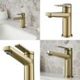 thumbnail image 4 of Indy Single Handle Bathroom Faucet in Brushed Gold, 4 of 12