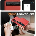 thumbnail image 4 of for Samsung Galaxy S24 Plus Case with Card Holder, Dual Layer Heavy Duty Protective Shockproof Hidden Card Slot Slim Wallet Case for Samsung S24 Plus 5G 6.7 inch (Red), 4 of 17