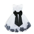 thumbnail image 7 of inhzoy Kids Flower Girls Wedding Party Petals Tulle Dress, 7 of 7