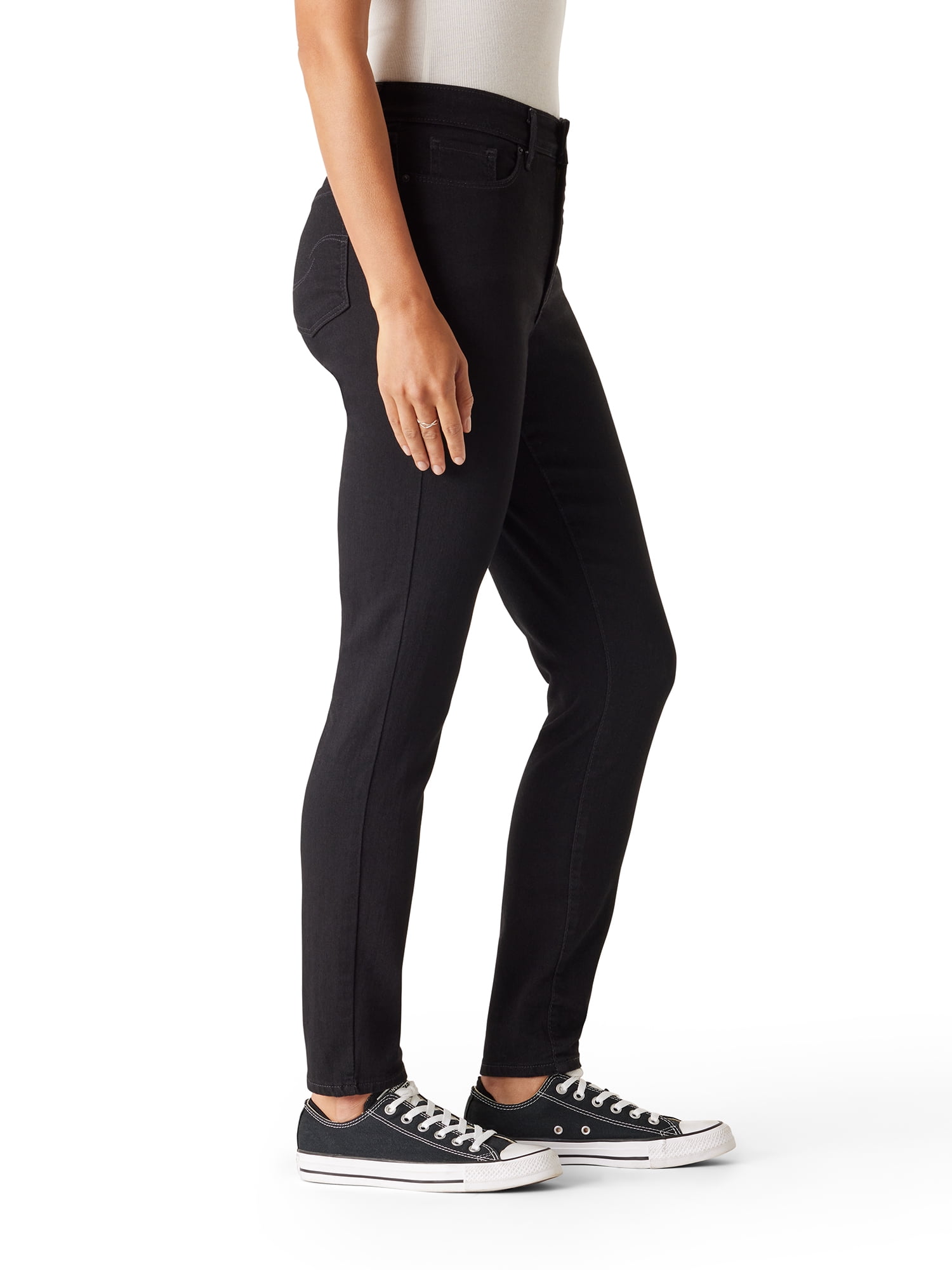 Levi Strauss Signature Women's Mid Rise Skinny Jeans, Tummy-Smoothing Pannel, Sizes 2-20