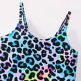 thumbnail image 4 of JDEFEG Girls Swimsuits Dress Rash Guard Beach Sport 1 Piece Swimwear Toddler Little Girls Swimsuits Leopard Ruffles Bathing Suits Dinosaur Girl Swimwear Blue 6-7 Years, 4 of 4
