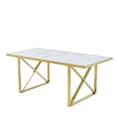 thumbnail image 1 of Heavenly Collection Faux Marble Dining Table, 1 of 3