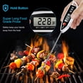 thumbnail image 3 of Digital Water Thermometer For Liquid, Candle, Instant Read With Waterproof For Food, Meat, Milk, Long Probe, 3 of 4