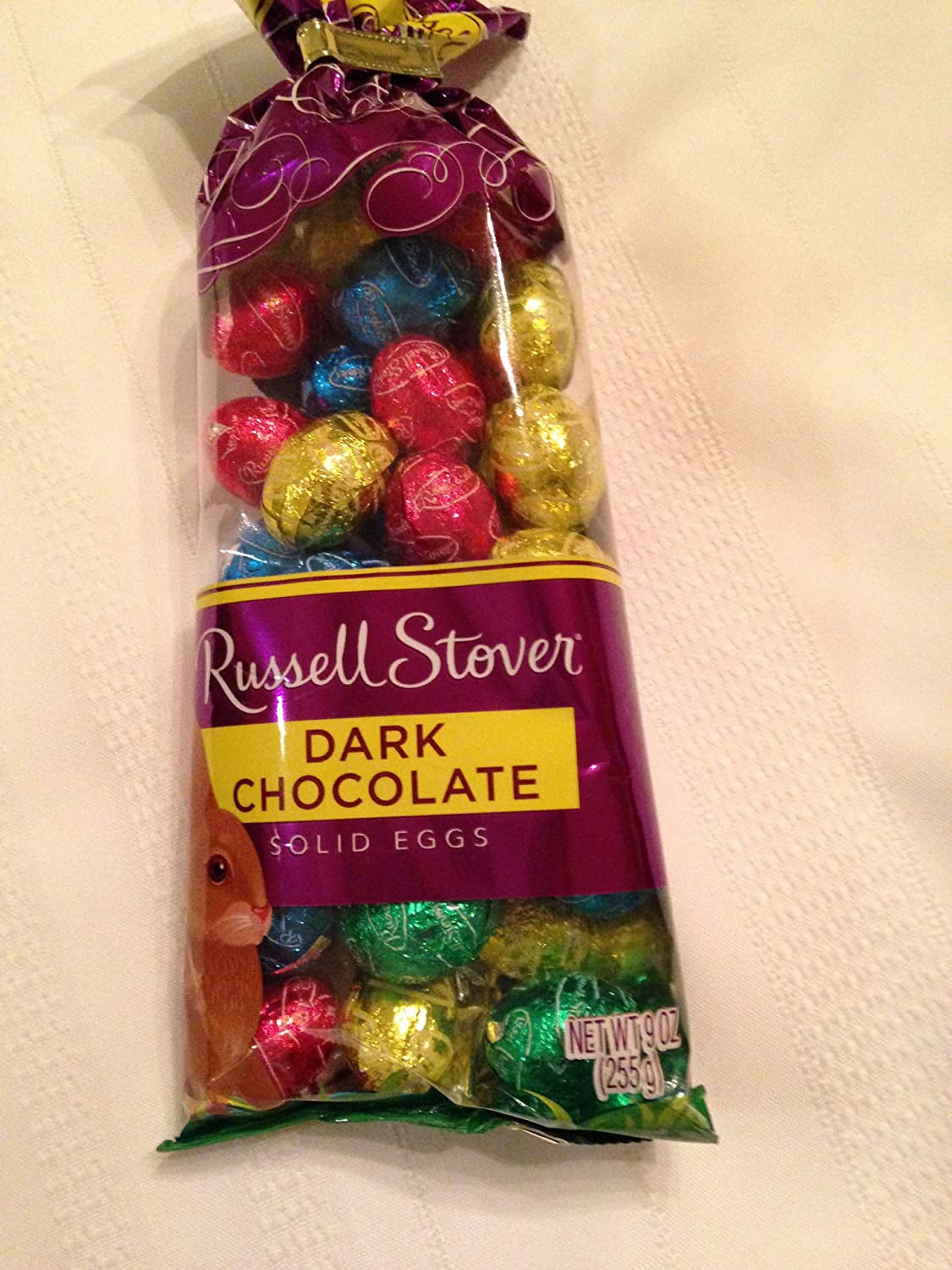 Russell Stover Dark Chocolate Solid Easter Eggs, 9 Oz Bag (Pack of 3