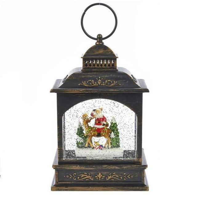 Kurt S. Adler C5545 Lanterne de Père Noël LED de 9 Po avec Mouvement