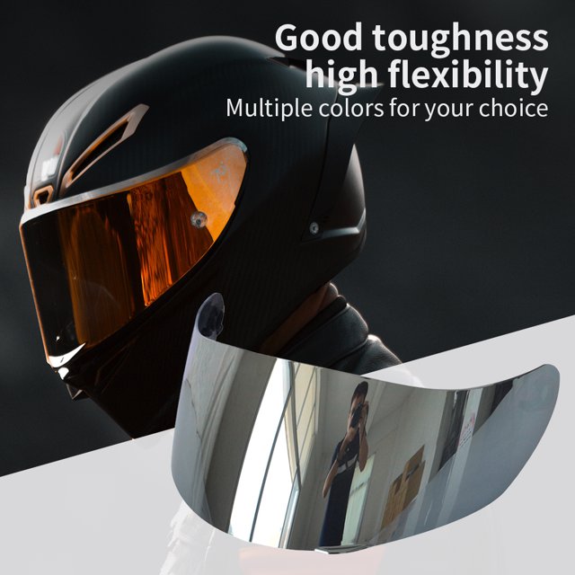Visera para casco de motocicleta Gafas de casco antivaho con lente de protección facial completa para AGV K5 K3SV K1 (plata)