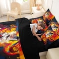 thumbnail image 4 of Erosebridal Basketball Graffiti Splash Bedding Comforter Set 7pcs for Kids Teens,Boys Girls Sport Gamer Queen Bedding Sets,Black Reversible,Ultra Soft Home Decor, 4 of 6