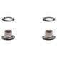 thumbnail image 2 of Guardurnaity 100x Anillos de plata Color duradero en varios tonos para dedos con estilo Hebilla de ojo de pollo de cobre Hebilla de ojal de cortina plateado 3.5 mm Junta redonda+cobre 2piezas, 2 of 6