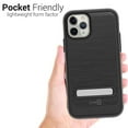 thumbnail image 6 of CoverON Apple iPhone 11 Pro Max Case with Magnetic Metal Kickstand Protective Hybrid Phone Cover - SleekStand Series, 6 of 7