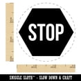 thumbnail image 2 of Stop Sign Self-Inking Rubber Stamp Ink Stamper - Fuchsia Ink - Small 3/4 Inch, 2 of 7