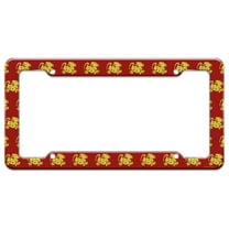 Hidden Temple Red Jaguars License Plate Tag Frame
