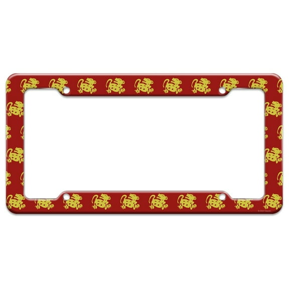 Hidden Temple Red Jaguars License Plate Tag Frame