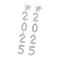 thumbnail image 1 of Pendientes colgantes de Año Nuevo 2025 con diamantes de imitación plata, 1 of 8