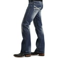 thumbnail image 2 of Stetson Men's Rock Fit Bold X Stitched Jeans Med Wash 30W x 32L  US, 2 of 3