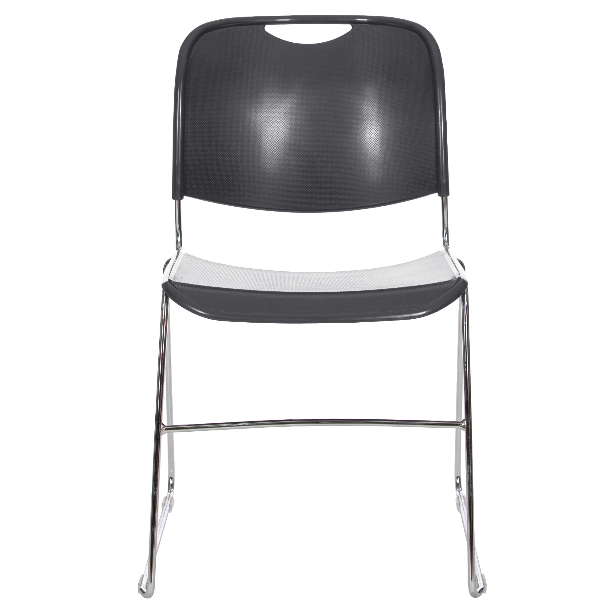 Hampden Furnishings Naomi Collection Premium Stack Chair, Gunmetal Grey, Pack of 2