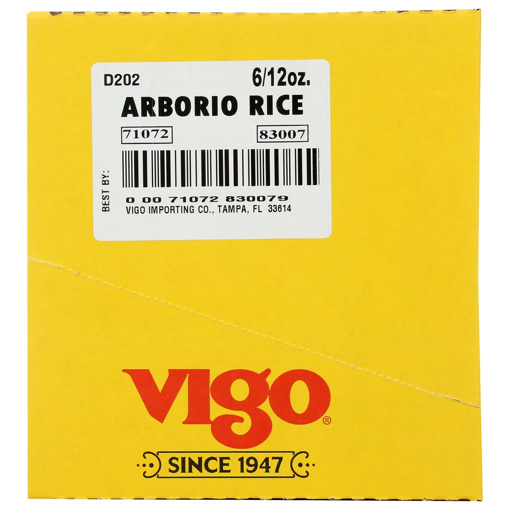 Vigo Arborio Rice, 12 Ounce Bag -- 6 per Case.