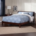 thumbnail image 1 of Orlando Queen Solid Wood Foundation Bed in Walnut, 1 of 7