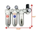 thumbnail image 2 of 3/4" NPT SUPER DUTY Industrial Grade 4 Stages Filter Coalescing Desiccant Dryer Regulator System (AUTO DRAIN), 2 of 7